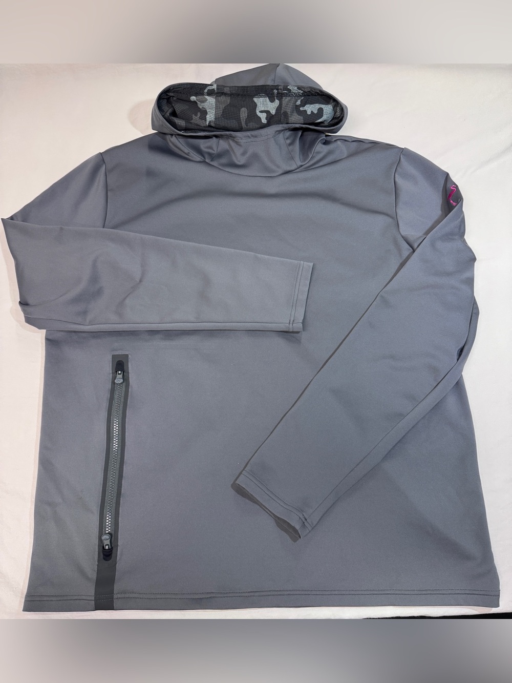 Greyson Mens Cokato Hoodie Performance Reflective Logo Sz. XXL Gray